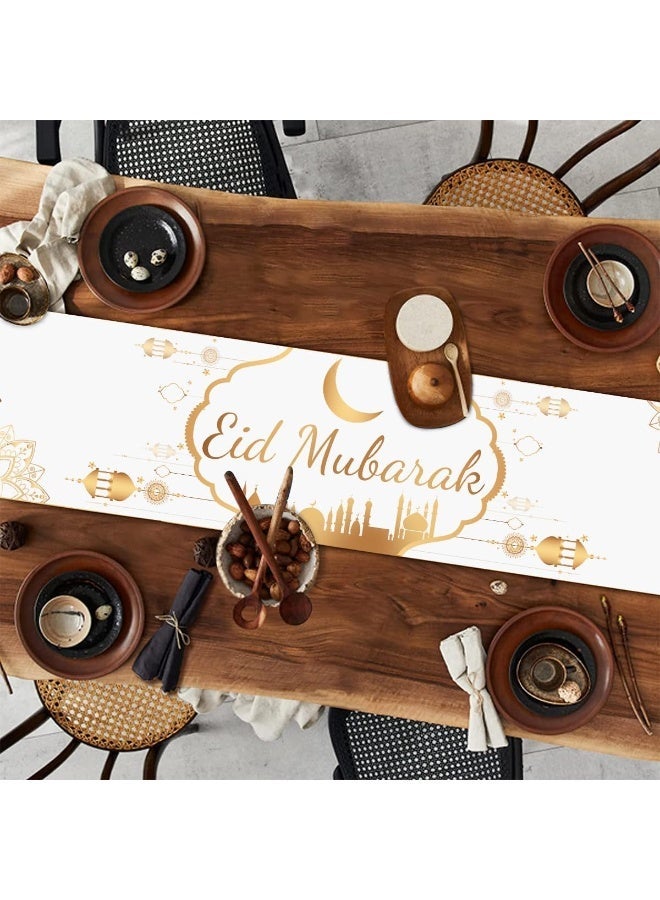 Ramadan Table Runner Islamic Tablecloth Decorations Eid Mubarak Mosque Party Supplies Decorations - view 3